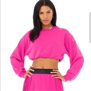 ALO DEVOTION CREW NECK PULLOVER
NEON PINK